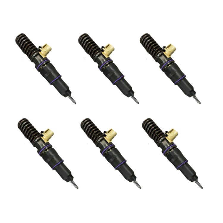 Tamerx Fuel Injector for Volvo Industrial D13 engines, OEM 22340652 (Set of 6), high-quality performance.